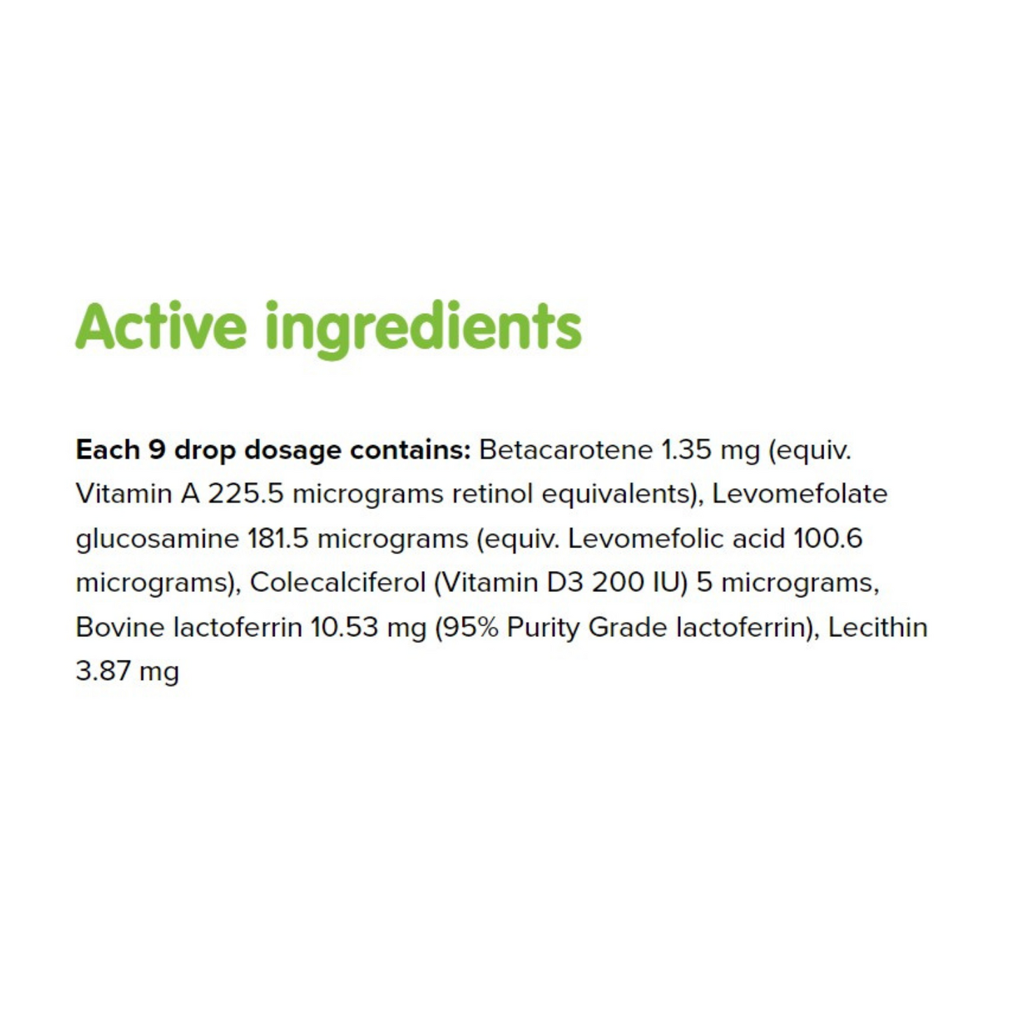 Brauer Liquid Immune Plus with Lactoferrin, 23ml.