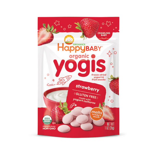 Happy Family Happy Baby Organic Yogis - Strawberry, 28 g.