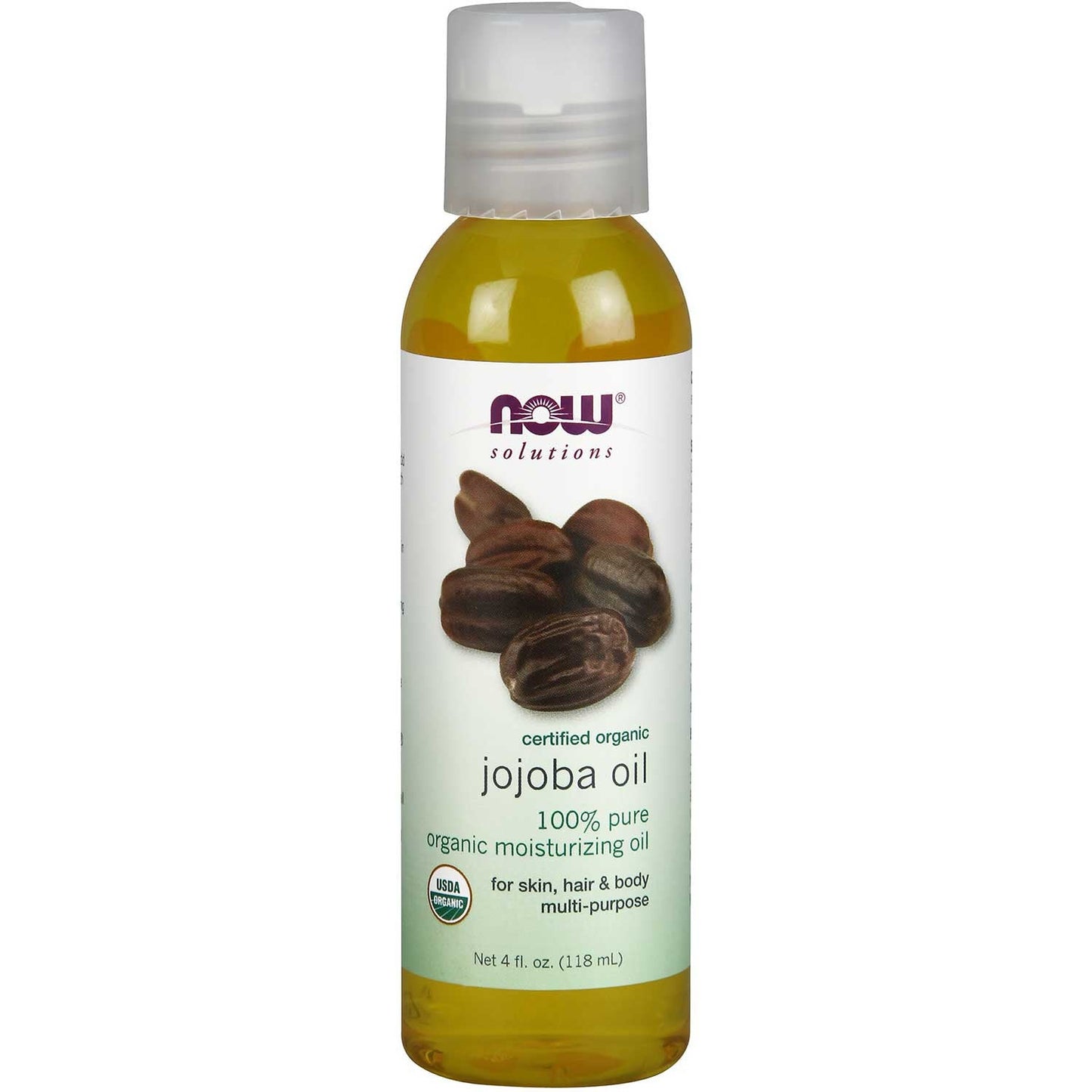 NOW Solutions Jojoba Oil (Organic), 118 ml.-NaturesWisdom