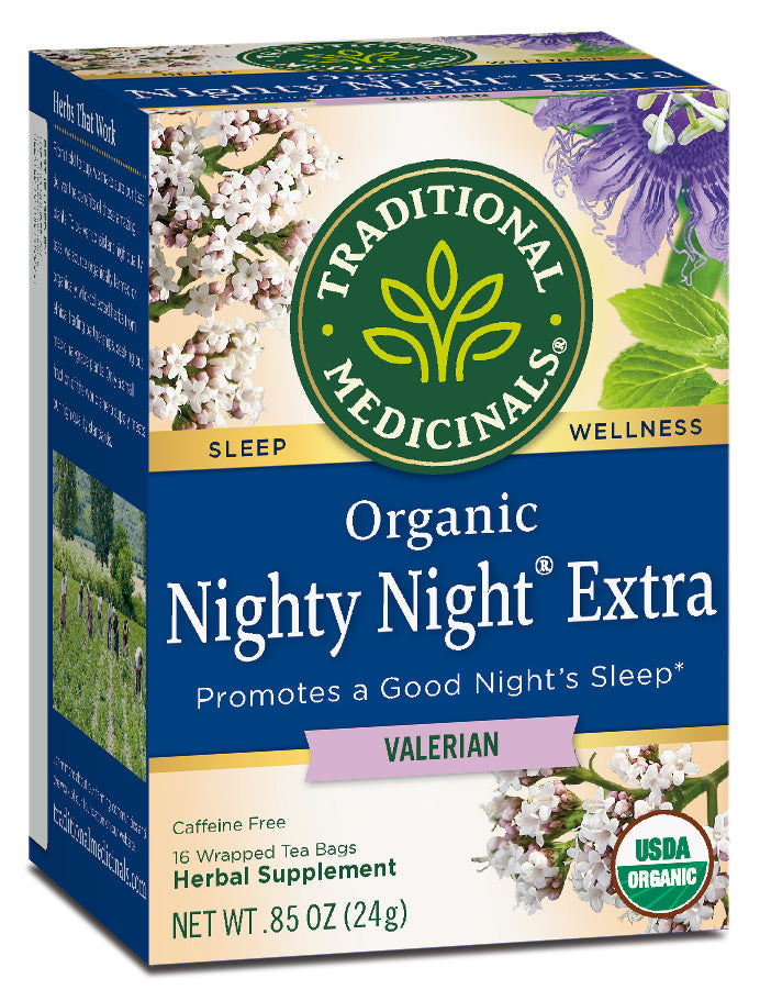 Traditional Medicinals Nighty Night Extra with Valerian, 16 bags