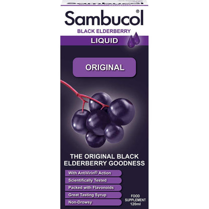 Sambucol Regular/Original (UK Version), 120 ml.-NaturesWisdom