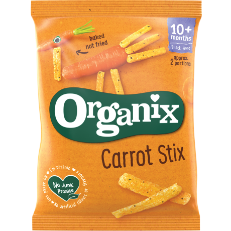 Organix Finger Foods Organic Melty Carrot Puffs, 20 g.