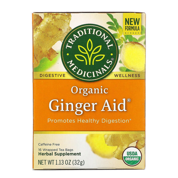 Traditional Medicinals Organic Ginger Aid, 16 bags.