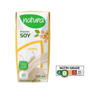 [Case of 24] Natur-a Enriched Soy Beverage - Vanilla (Organic), 200 ml.