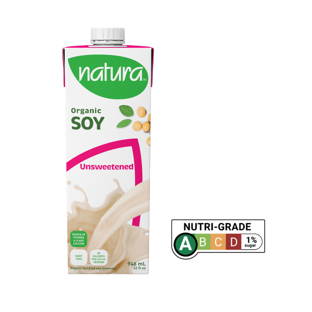 [Case of 12] Natur-a Enriched Soy Beverage - Unsweetened (Organic), 946 ml.