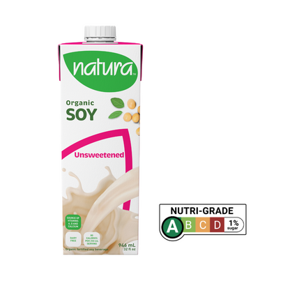 [Case of 12] Natur-a Enriched Soy Beverage - Unsweetened (Organic), 946 ml.