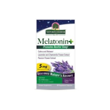 Nature's Answer Melatonin +, 60 vcaps.
