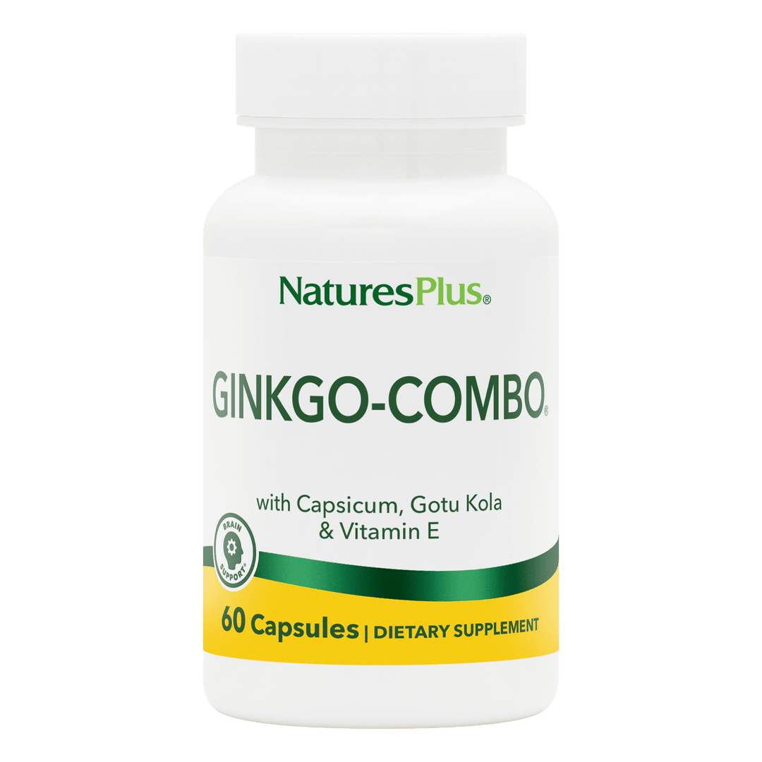 Natures Plus Ginkgo-Combo (vcaps), 60 caps.