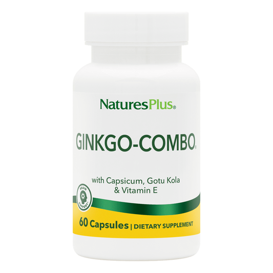 Natures Plus Ginkgo-Combo (vcaps), 60 caps.