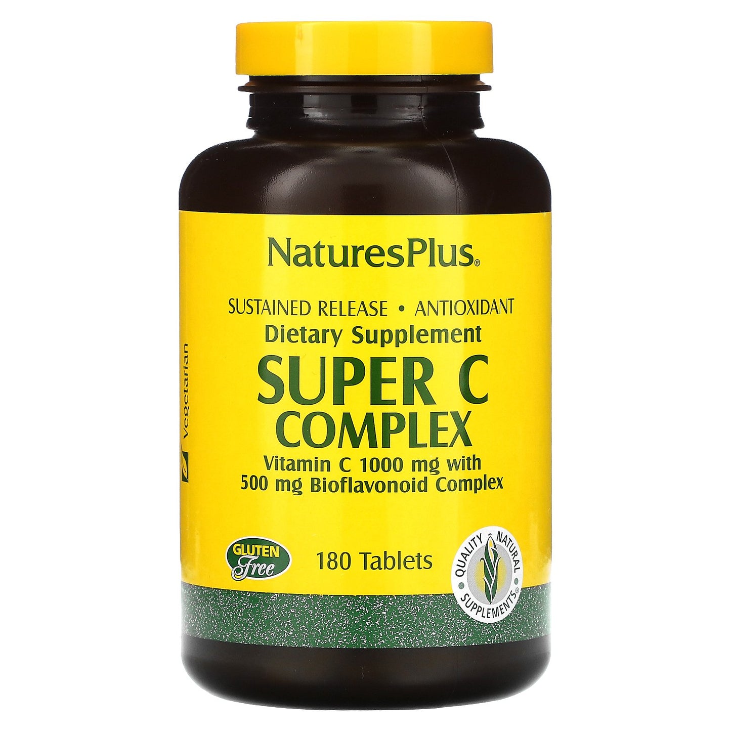 Natures Plus Super C Complex Sustained Release, 180 tabs.