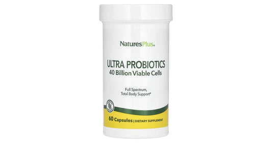 Natures Plus Ultra Probiotics - 40 Billion Live Cells/12 Strains (vcaps), 60 caps.