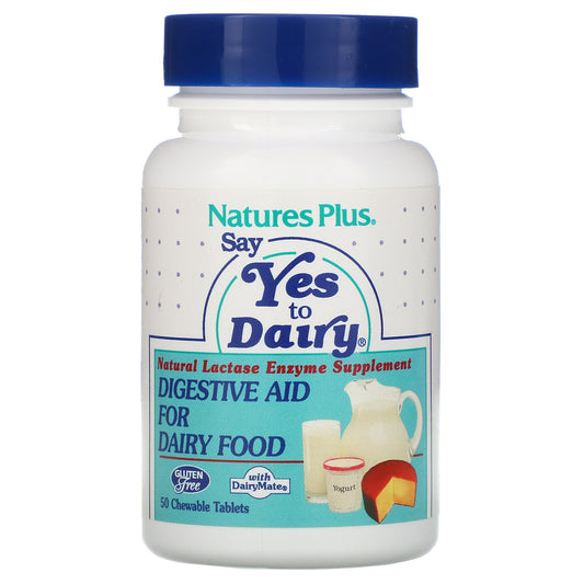 Natures Plus Say Yes To Dairy (Chewables), 50 tabs.