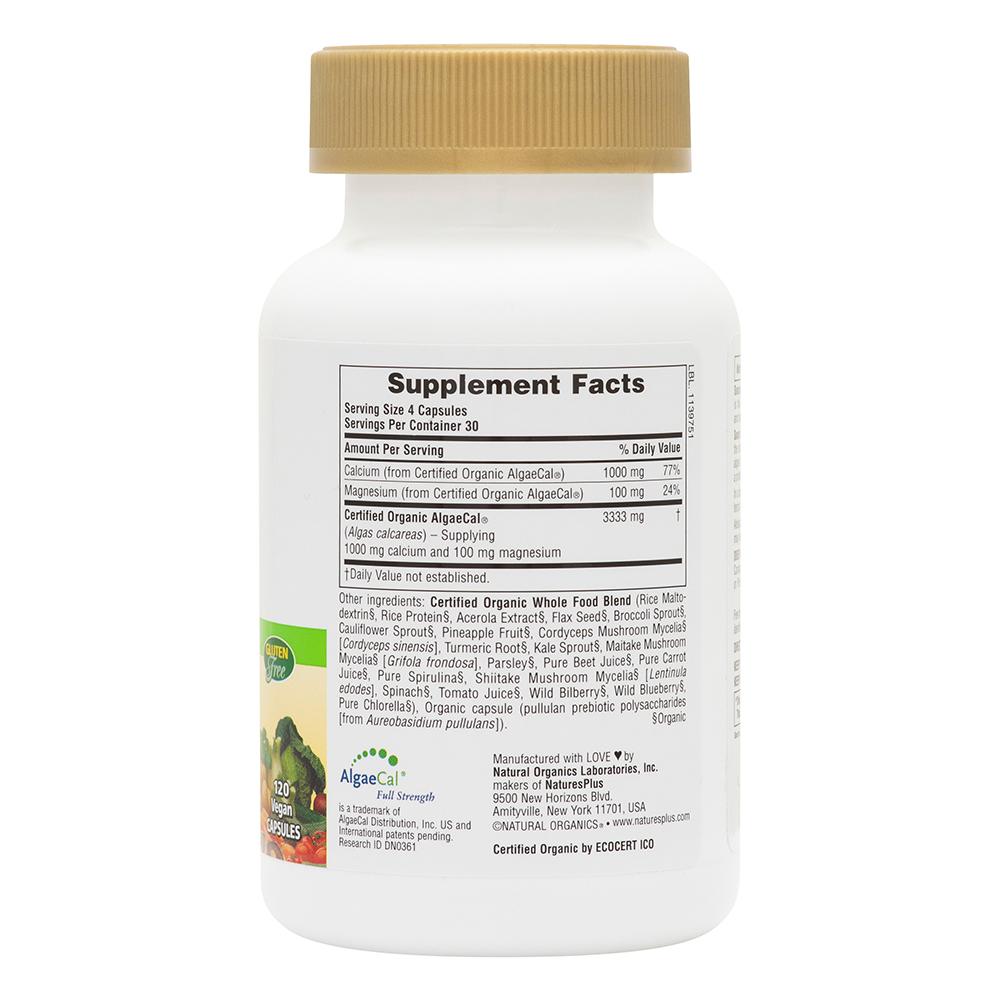Natures Plus Source of Life Garden Calcium w/AlgaeCal , 120 vcaps.