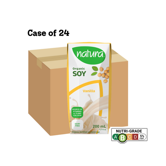 [Case of 24] Natur-a Enriched Soy Beverage - Vanilla (Organic), 200 ml.