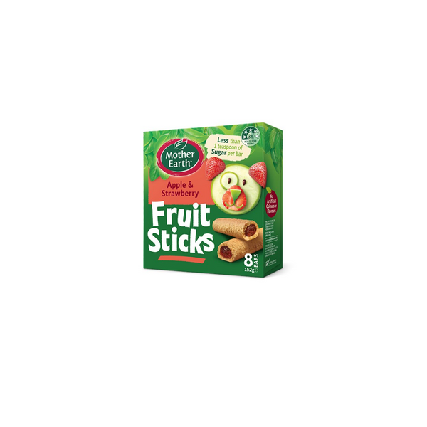 Mother Earth Fruit Sticks - Apple & Strawberry, 152g