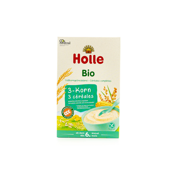 Holle Baby Cereal 3 Grain Porridge, 250 g.