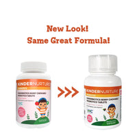 KinderNurture Kinderbiotics Berry Chewable Probiotics Tablets, 60 Chewable Tablets  [NEW PACKAGING]