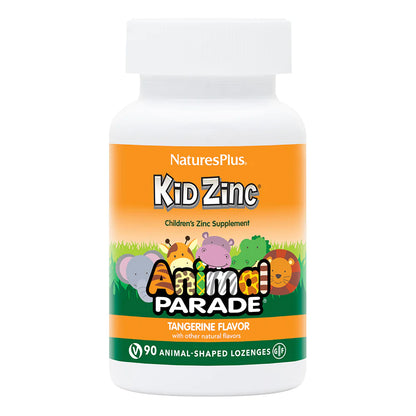 Natures Plus Source of Life Animal Parade KidZinc Chewable - Tangerine, 90 tabs.