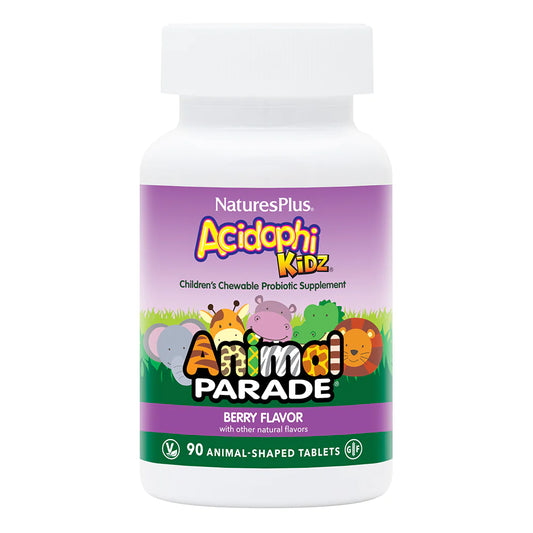 Natures Plus Source of Life Animal Parade Acidophikidz Chewable - Berry, 90 tabs.
