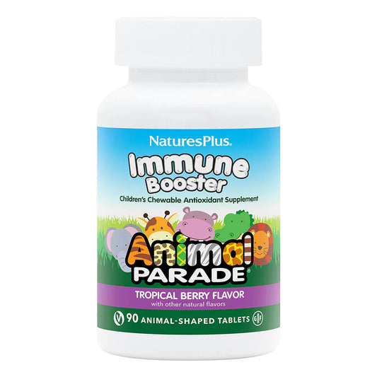 Natures Plus Source of Life Animal Parade Kids Immune Booster - Tropical Berry, 90 tabs.