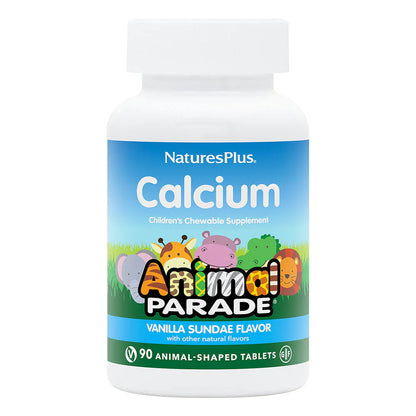Natures Plus Source of Life Animal Parade Calcium (Vanilla), 90 tabs.