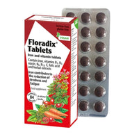Salus Haus Floradix Iron Tablets Vegan, 84 tabs