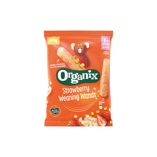 Organix Strawberry Weaning Wands, 25 g.