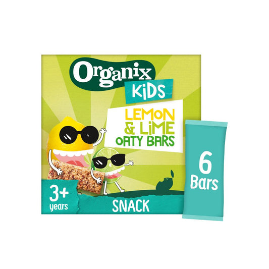 Organix Kids Lemon & Lime Oaty Bars, 6 x 23 g.