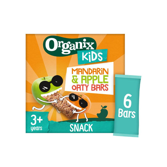 Organix Kids Mandarin & Apple Oaty Bars, 6 x 23 g.