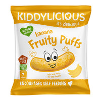 Kiddylicious Fruity Puffs Banana, 10g.