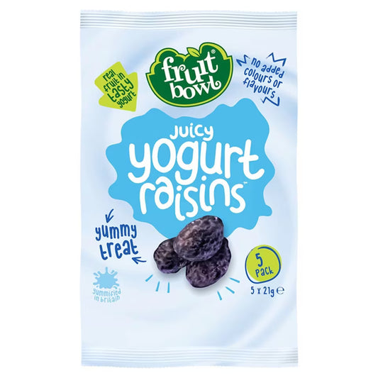 Fruit Bowl Yogurt Flakes- Raisins, 5 x 21g.