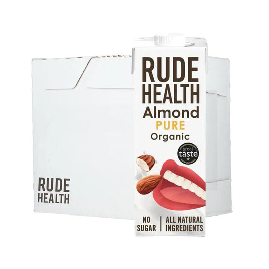 Rude Health Organic Dairy-free Drink - Pure Almond (Gluten Free), 1L. [EXP OCT 2025]
