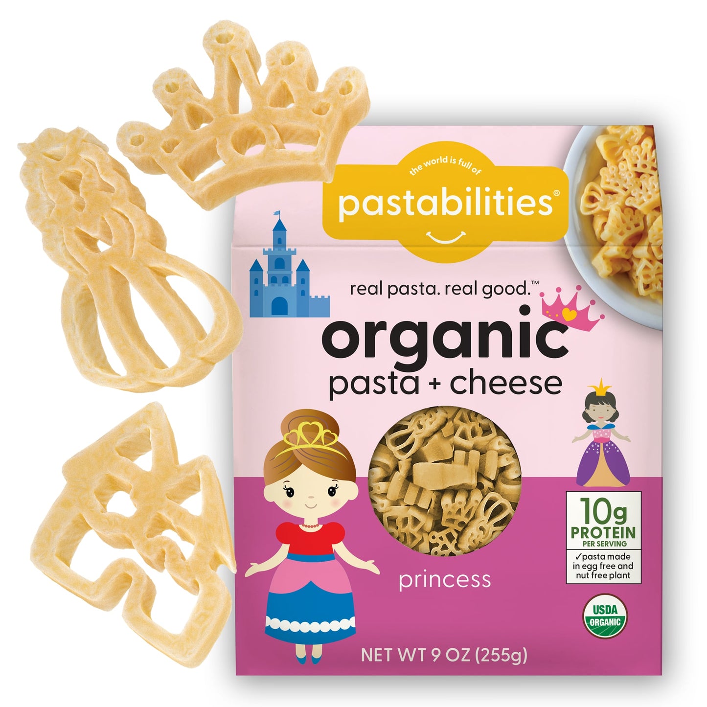 Pastabilities Organic Shaped Pasta (Mac 'N Cheese), Princess,284g
