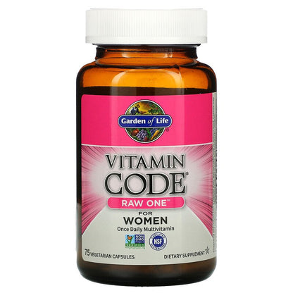 Garden of Life Vitamin Code Raw One For Women, 75 Vcaps.