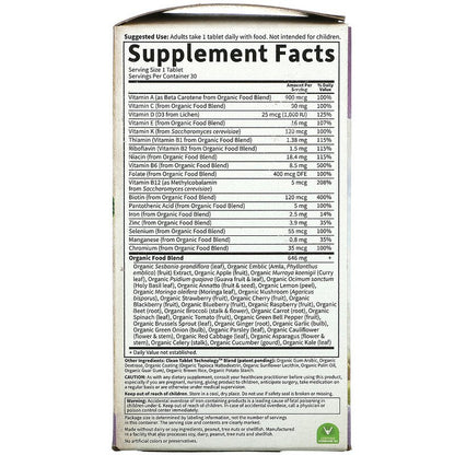 Garden of Life mykind Organics Women's Once Daily, 30 vtabs.