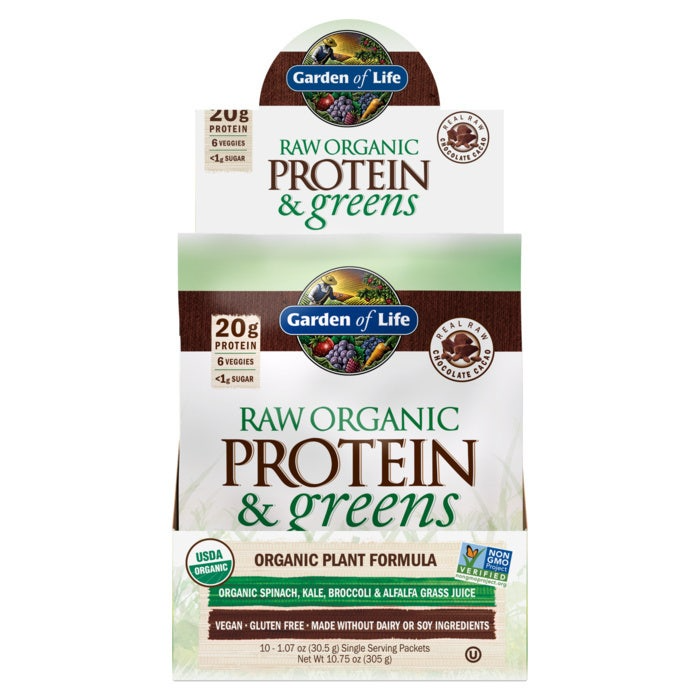 Garden of Life RAW Organic Protein & Greens - Chocolate, 31 g.