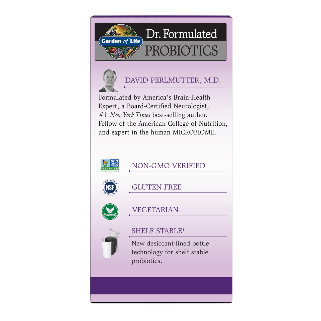 Garden of Life Dr. Formulated PROBIOTICS Once Daily Mood, 60 Vcaps.