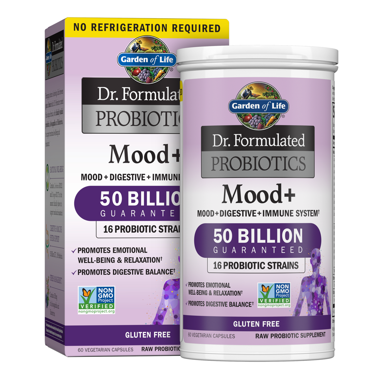 Garden of Life Dr. Formulated PROBIOTICS Once Daily Mood, 60 Vcaps.