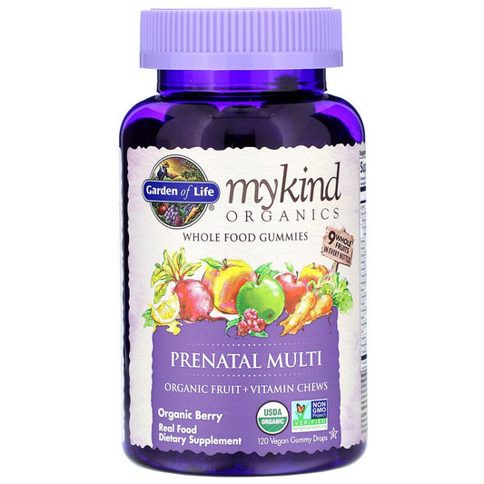 Garden of Life mykind Organics Prenatal Multi Gummy, 120 gums.