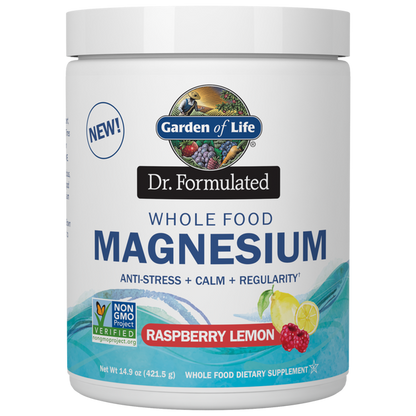 Garden of Life Dr. Formulated Magnesium Powder- Raspberry Lemon, 425.1 g.