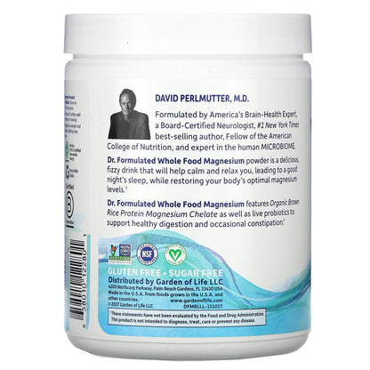 Garden of Life Dr. Formulated Magnesium Powder- Raspberry Lemon, 425.1 g.