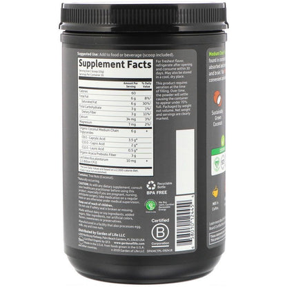 Garden of Life Dr. Formulated Keto Organic MCT Powder, 300g.