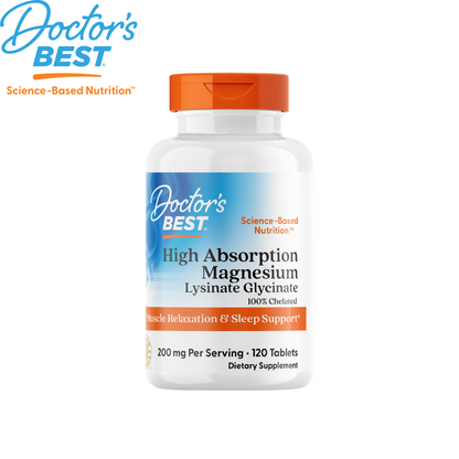 Doctor's Best High Absorption Magnesium 100mg, 120 tabs