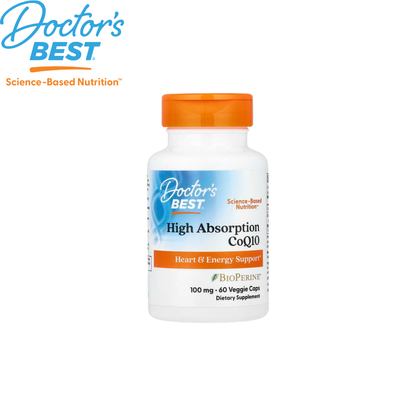 Doctor's Best High Absorption CoQ10 with BioPerine 100mg, 60 vcaps
