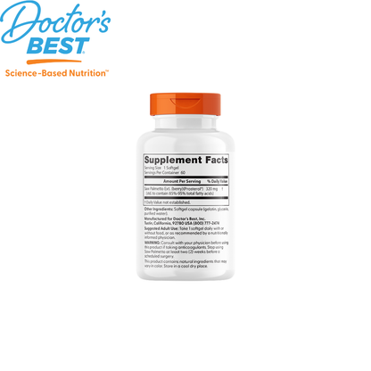 Doctor's Best Best Saw Palmetto, 320mg, 60 sgls