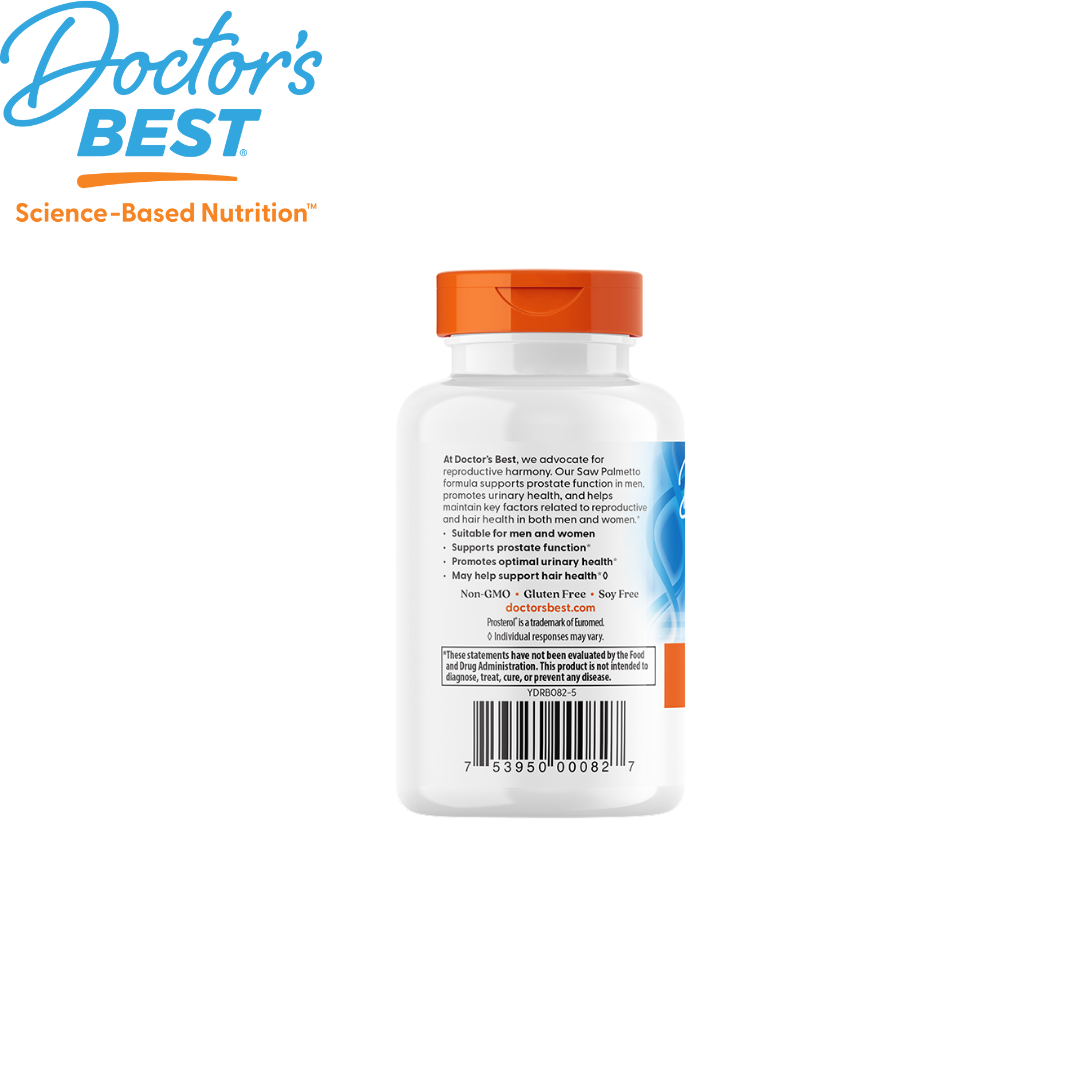 Doctor's Best Best Saw Palmetto, 320mg, 60 sgls