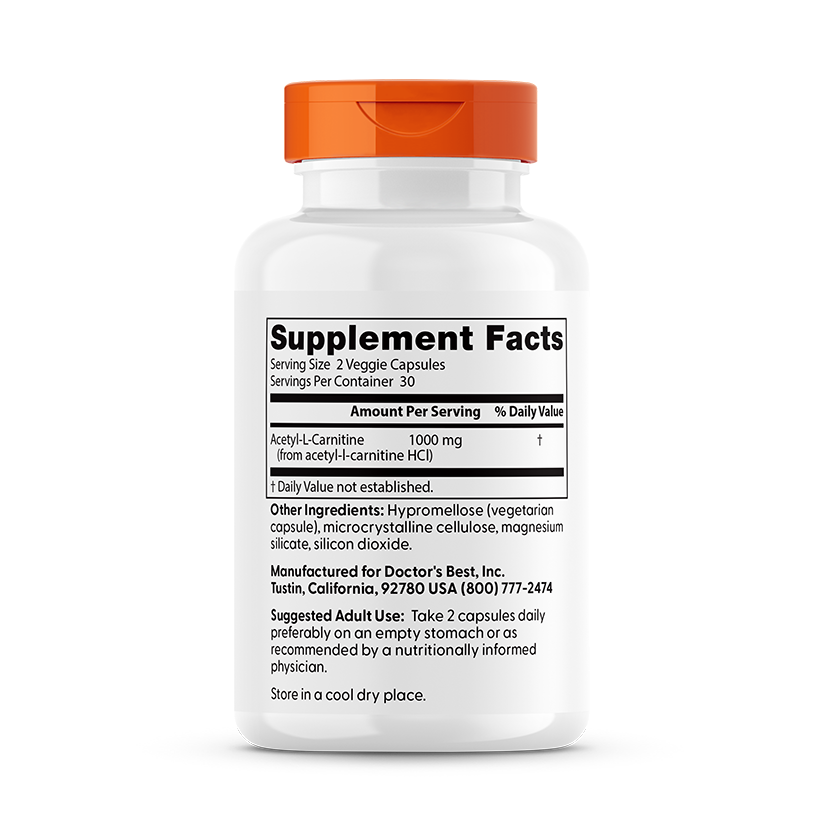 Doctor's Best Acetyl-L-Carnitine, 60 caps.