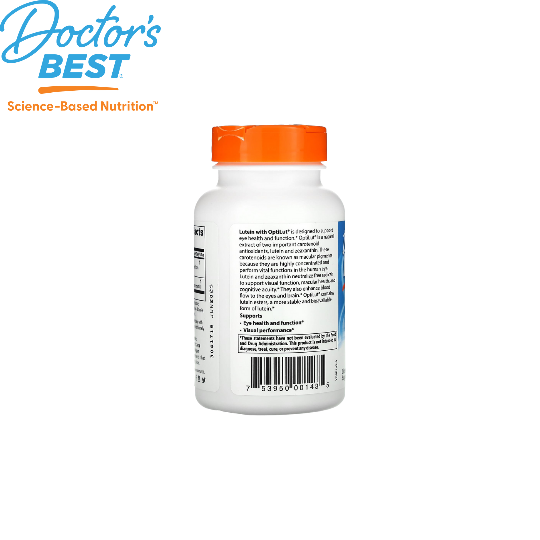 Doctor's Best Lutein with OptiLut 10mg, 120 vcaps