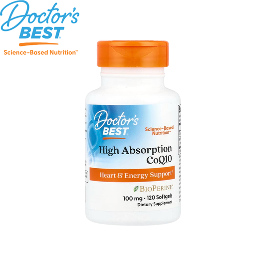 Doctor's Best High Absorption CoQ10 with BioPerine, 100 mg, 120 sgls