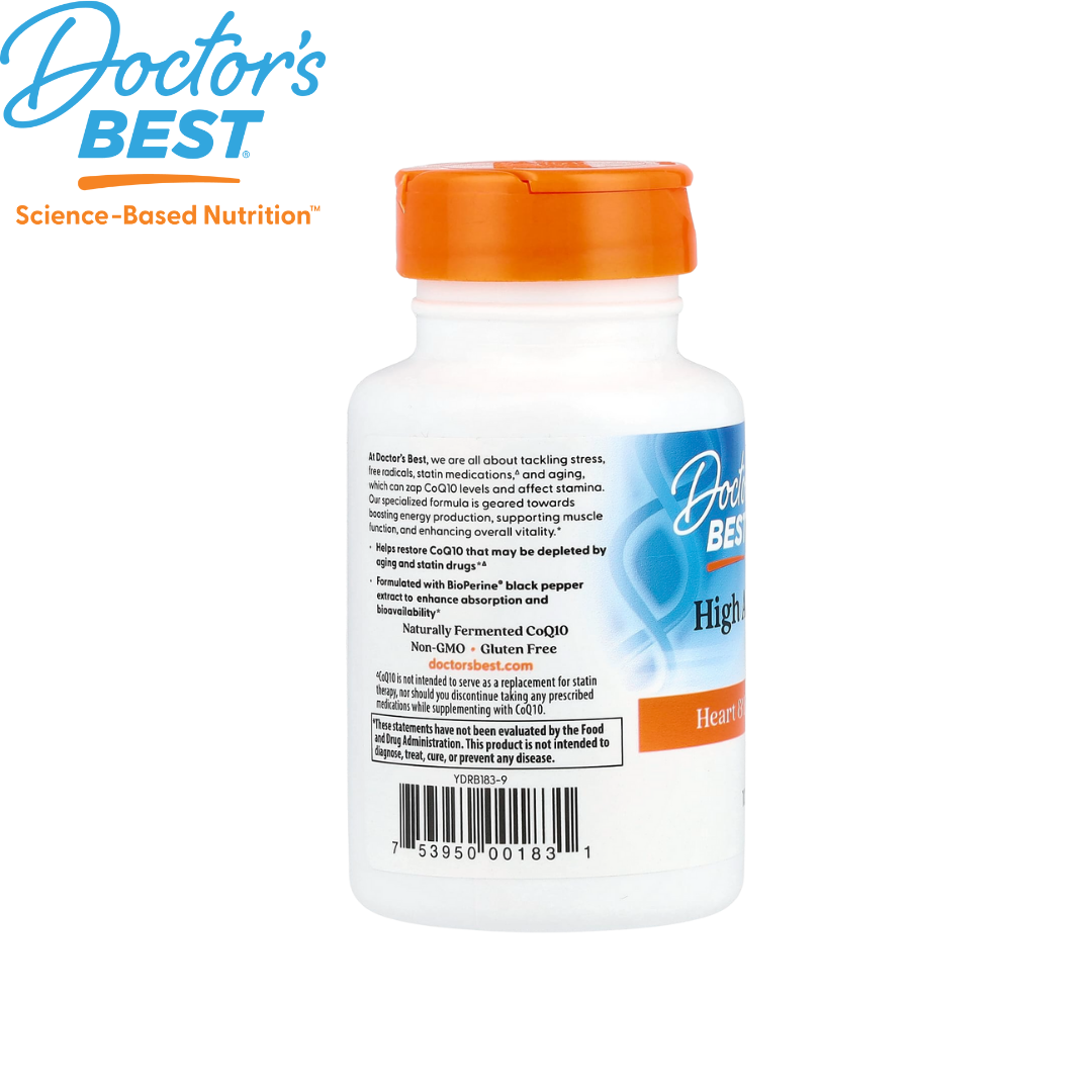 Doctor's Best High Absorption CoQ10 with BioPerine, 100 mg, 120 sgls
